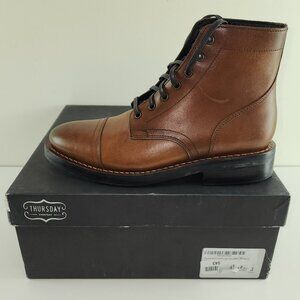 New Thursday Brown Leather Ankle Boots (Men 6.5 / Women 8 US)
